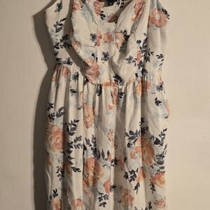 Torrid Floral Asymmetrical Dress With Pockets